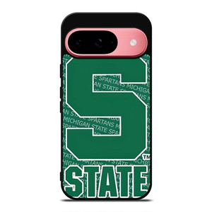 MICHIGAN STATE SPARTANS LOGO FOOTBALL EMBLEM Google Pixel 9 Case Cover MICHIGAN STATE SPARTANS LOGO FOOTBALL EMBLEM Google Pixel 9 Case Cover