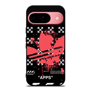 OFF WHITE X ADIDAS RED Google Pixel 9 Case Cover OFF WHITE X ADIDAS RED Google Pixel 9 Case Cover