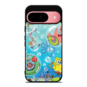 SPONGEBOB AND FRIENDS BUBBLES Google Pixel 9 Case Cover SPONGEBOB AND FRIENDS BUBBLES Google Pixel 9 Case Cover