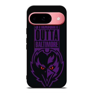 STRAIGHT OUTTA BALTIMORE BALTIMORE RAVENS Google Pixel 9 Case Cover STRAIGHT OUTTA BALTIMORE BALTIMORE RAVENS Google Pixel 9 Case Cover