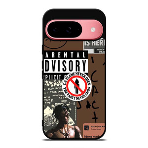 TRAVIS SCOTT RAPPER PARENTAL ADVISORY Google Pixel 9 Case Cover TRAVIS SCOTT RAPPER PARENTAL ADVISORY Google Pixel 9 Case Cover