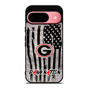 UNIVERSITY OF GEORGIA BULLDOGSWOODEN LOGO Google Pixel 9 Case Cover UNIVERSITY OF GEORGIA BULLDOGSWOODEN LOGO Google Pixel 9 Case Cover
