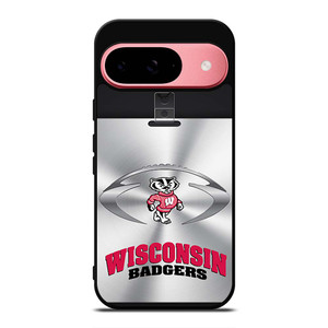 WISCONSIN BADGER NFL Google Pixel 9 Case Cover WISCONSIN BADGER NFL Google Pixel 9 Case Cover