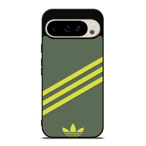 ADIDAS ORIGINALS STRIPES GREEN YELLOW Google Pixel 9 Pro Case Cover
