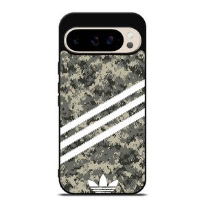 ADIDAS ORIGINALS STRIPES GREY CAMO Google Pixel 9 Pro Case Cover