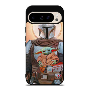 BABY YODA AND THE MANDALORIAN STAR WARS Google Pixel 9 Pro Case Cover BABY YODA AND THE MANDALORIAN STAR WARS Google Pixel 9 Pro Case Cover