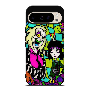 BEETLEJUICE TIM BURTON CARTOON GLASS Google Pixel 9 Pro Case Cover