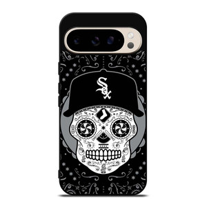 CHICAGO WHITE SOX LOGO SKULL ART Google Pixel 9 Pro Case Cover