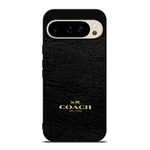 COACH LOGO TEXTURE BLACK Google Pixel 9 Pro Case Cover