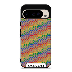 COACH NEW YORK LOGO PATTERN COLORFULI CONS Google Pixel 9 Pro Case Cover