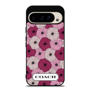 COACH NEW YORK LOGO PURPLE FLOWER Google Pixel 9 Pro Case Cover