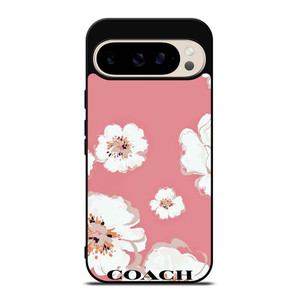 COACH NEW YORK PINK FLOWER Google Pixel 9 Pro Case Cover COACH NEW YORK PINK FLOWER Google Pixel 9 Pro Case Cover