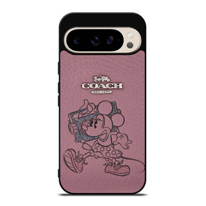 COACH NEW YORK PINK MICKEY MOUSE Google Pixel 9 Pro Case Cover COACH NEW YORK PINK MICKEY MOUSE Google Pixel 9 Pro Case Cover