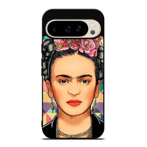 FRIDA KAHLO FACE COLORFUL ART Google Pixel 9 Pro Case Cover FRIDA KAHLO FACE COLORFUL ART Google Pixel 9 Pro Case Cover