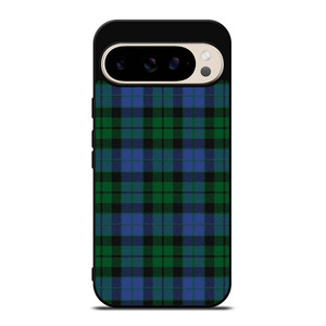 GREEN BLUE TARTAN PLAID PATTERN Google Pixel 9 Pro Case Cover