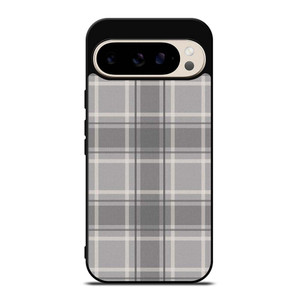 GREY TARTAN PLAID PATTERN Google Pixel 9 Pro Case Cover GREY TARTAN PLAID PATTERN Google Pixel 9 Pro Case Cover
