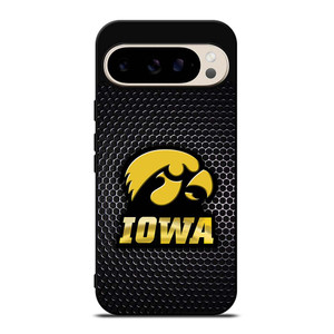 IOWA HAWKEYES METAL LOGO Google Pixel 9 Pro Case Cover IOWA HAWKEYES METAL LOGO Google Pixel 9 Pro Case Cover