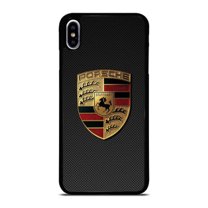 PORSCHE LOGO CARBON iPhone XS Max Case Cover PORSCHE LOGO CARBON iPhone XS Max Case Cover