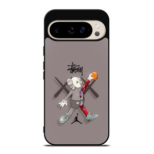 KAWS AIR JORDAN STUSSY Google Pixel 9 Pro Case Cover KAWS AIR JORDAN STUSSY Google Pixel 9 Pro Case Cover