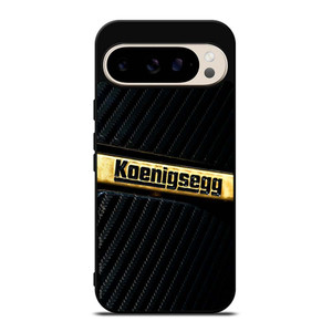 KOENIGSEGG GOLD BLACK CARBON Google Pixel 9 Pro Case Cover