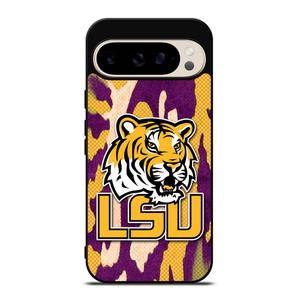 LSU TIGERS FOOTBALL HALFTONE Google Pixel 9 Pro Case Cover LSU TIGERS FOOTBALL HALFTONE Google Pixel 9 Pro Case Cover