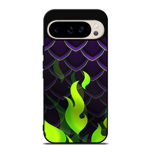MALEFICENT GREEN FLAMES PATTERN Google Pixel 9 Pro Case Cover MALEFICENT GREEN FLAMES PATTERN Google Pixel 9 Pro Case Cover