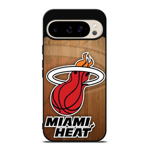 MIAMI HEAT WOODEN LOGO NBA Google Pixel 9 Pro Case Cover MIAMI HEAT WOODEN LOGO NBA Google Pixel 9 Pro Case Cover