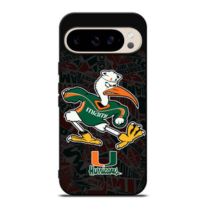 MIAMI HURRICANES UM FOOTBALL Google Pixel 9 Pro Case Cover MIAMI HURRICANES UM FOOTBALL Google Pixel 9 Pro Case Cover