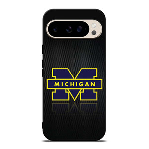 MICHIGAN WOLVERINES METAL LOGO Google Pixel 9 Pro Case Cover MICHIGAN WOLVERINES METAL LOGO Google Pixel 9 Pro Case Cover