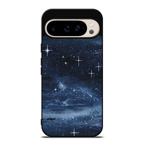 NAVY BLUE STAR FABRIC TEXTURE Google Pixel 9 Pro Case Cover