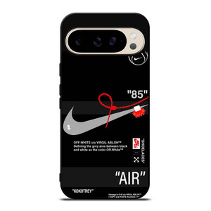 NIKE SHOES X OFF WHITE BLACK 85 Google Pixel 9 Pro Case Cover