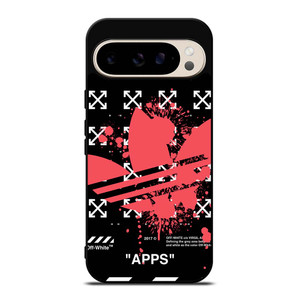 OFF WHITE X ADIDAS RED Google Pixel 9 Pro Case Cover OFF WHITE X ADIDAS RED Google Pixel 9 Pro Case Cover