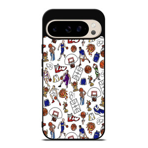 PLAYFUL BASKETBALL DOODLE ART Google Pixel 9 Pro Case Cover PLAYFUL BASKETBALL DOODLE ART Google Pixel 9 Pro Case Cover