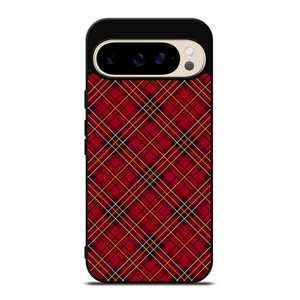 RED TARTAN CROSS PLAID Google Pixel 9 Pro Case Cover