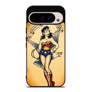 SAILOR JERRY TATTOO WONDER WOMAN Google Pixel 9 Pro Case Cover SAILOR JERRY TATTOO WONDER WOMAN Google Pixel 9 Pro Case Cover
