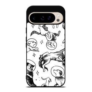 SPACE DOG WHITE PATTERN Google Pixel 9 Pro Case Cover SPACE DOG WHITE PATTERN Google Pixel 9 Pro Case Cover