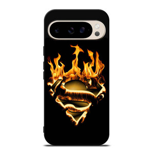SUPERMAN LOGO FIRE Google Pixel 9 Pro Case Cover SUPERMAN LOGO FIRE Google Pixel 9 Pro Case Cover