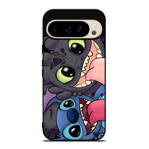 TOOTHLESS AND STITCH CARTOON Google Pixel 9 Pro Case Cover TOOTHLESS AND STITCH CARTOON Google Pixel 9 Pro Case Cover