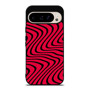 WAVY RED PATTERN Google Pixel 9 Pro Case Cover WAVY RED PATTERN Google Pixel 9 Pro Case Cover