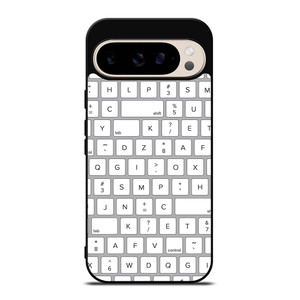 WHITE KEYBOARD PATTERN Google Pixel 9 Pro Case Cover WHITE KEYBOARD PATTERN Google Pixel 9 Pro Case Cover