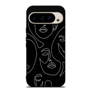 WOMAN FACE SKETCH PATTERN Google Pixel 9 Pro Case Cover WOMAN FACE SKETCH PATTERN Google Pixel 9 Pro Case Cover