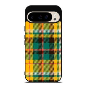 YELLOW GREEN TARTAN PATTERN Google Pixel 9 Pro Case Cover YELLOW GREEN TARTAN PATTERN Google Pixel 9 Pro Case Cover