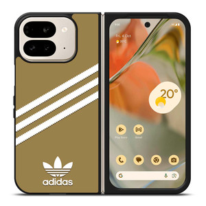ADIDAS ORIGINALS STRIPES BEIGE Google Pixel 9 Pro Fold Case Cover