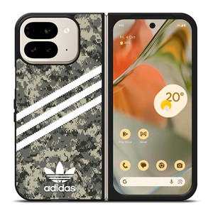 ADIDAS ORIGINALS STRIPES GREY CAMO Google Pixel 9 Pro Fold Case Cover