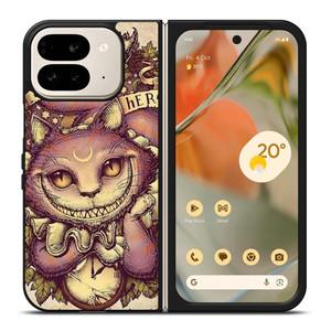 ALICE IN WONDERLAND CHESHIRE CAT ART Google Pixel 9 Pro Fold Case Cover