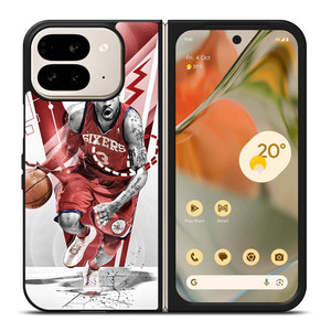 ALLEN IVERSON SIXERS BASKETBALL Google Pixel 9 Pro Fold Case Cover