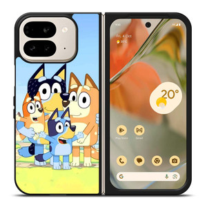 BLUEY CHARACTERS CARTOON Google Pixel 9 Pro Fold Case Cover