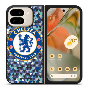 CHELSEA LOGO FOOTBALL CLUB Google Pixel 9 Pro Fold Case Cover CHELSEA LOGO FOOTBALL CLUB Google Pixel 9 Pro Fold Case Cover
