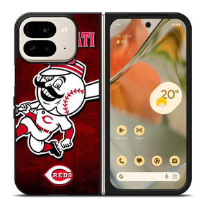 CINCINNATI REDS LOGO BASEBALL Google Pixel 9 Pro Fold Case Cover
