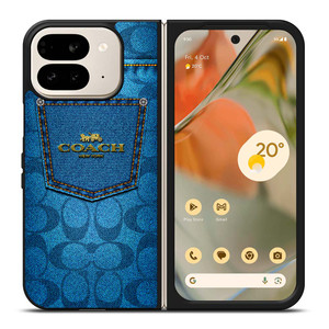 COACH JEANS Google Pixel 9 Pro Fold Case Cover COACH JEANS Google Pixel 9 Pro Fold Case Cover